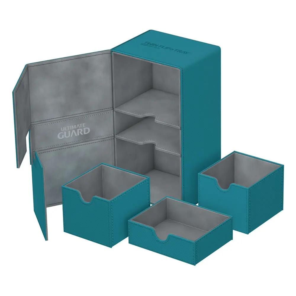 Ultimate Guard Twin Flip´n´Tray Deck Case 200+ Standard Size XenoSkin Petrol Blue termékfotó