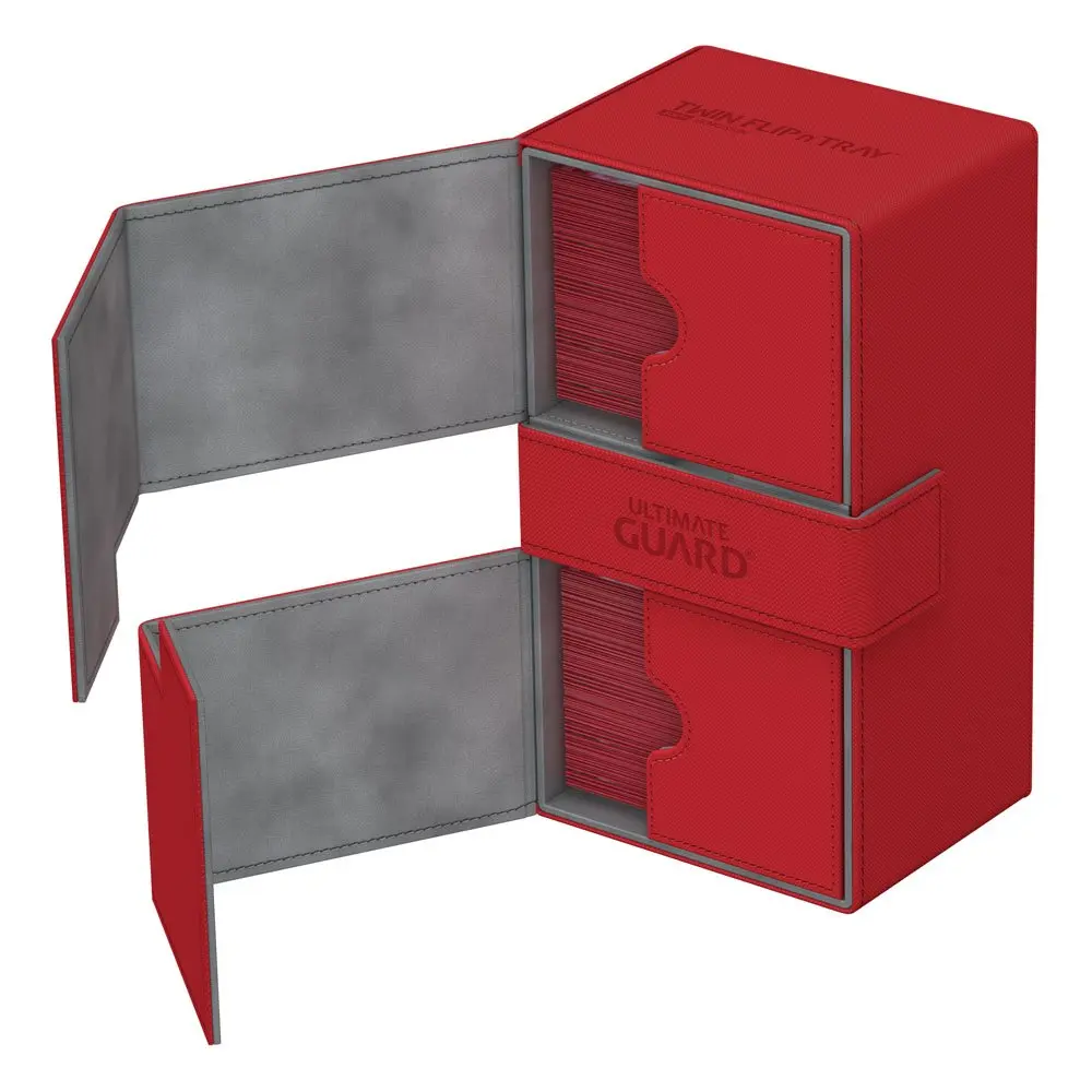 Ultimate Guard Twin Flip´n´Tray Deck Case 200+ Standard Size XenoSkin Red termékfotó