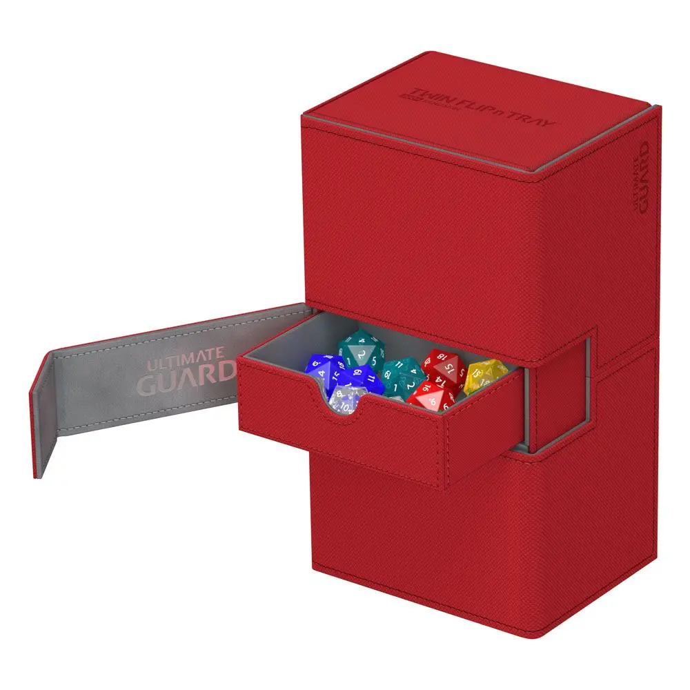 Ultimate Guard Twin Flip´n´Tray Deck Case 200+ Standard Size XenoSkin Red termékfotó