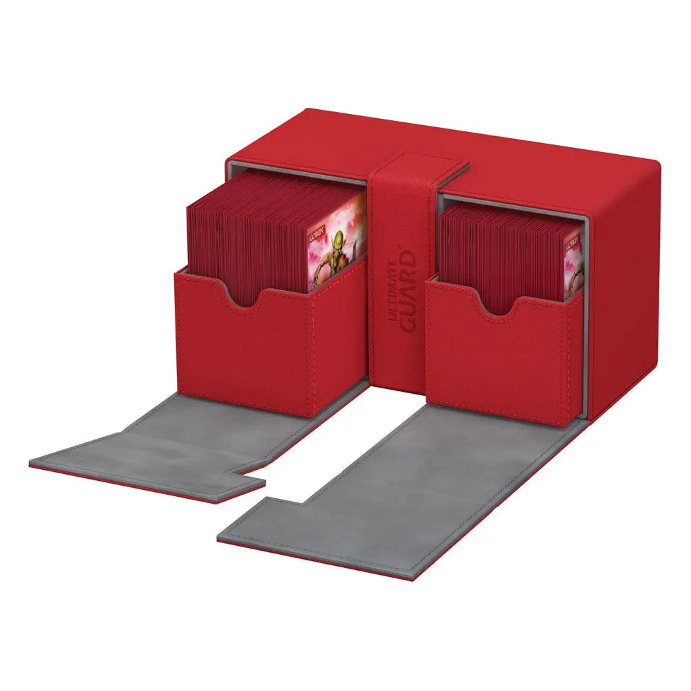Ultimate Guard Twin Flip´n´Tray Deck Case 200+ Standard Size XenoSkin Red termékfotó