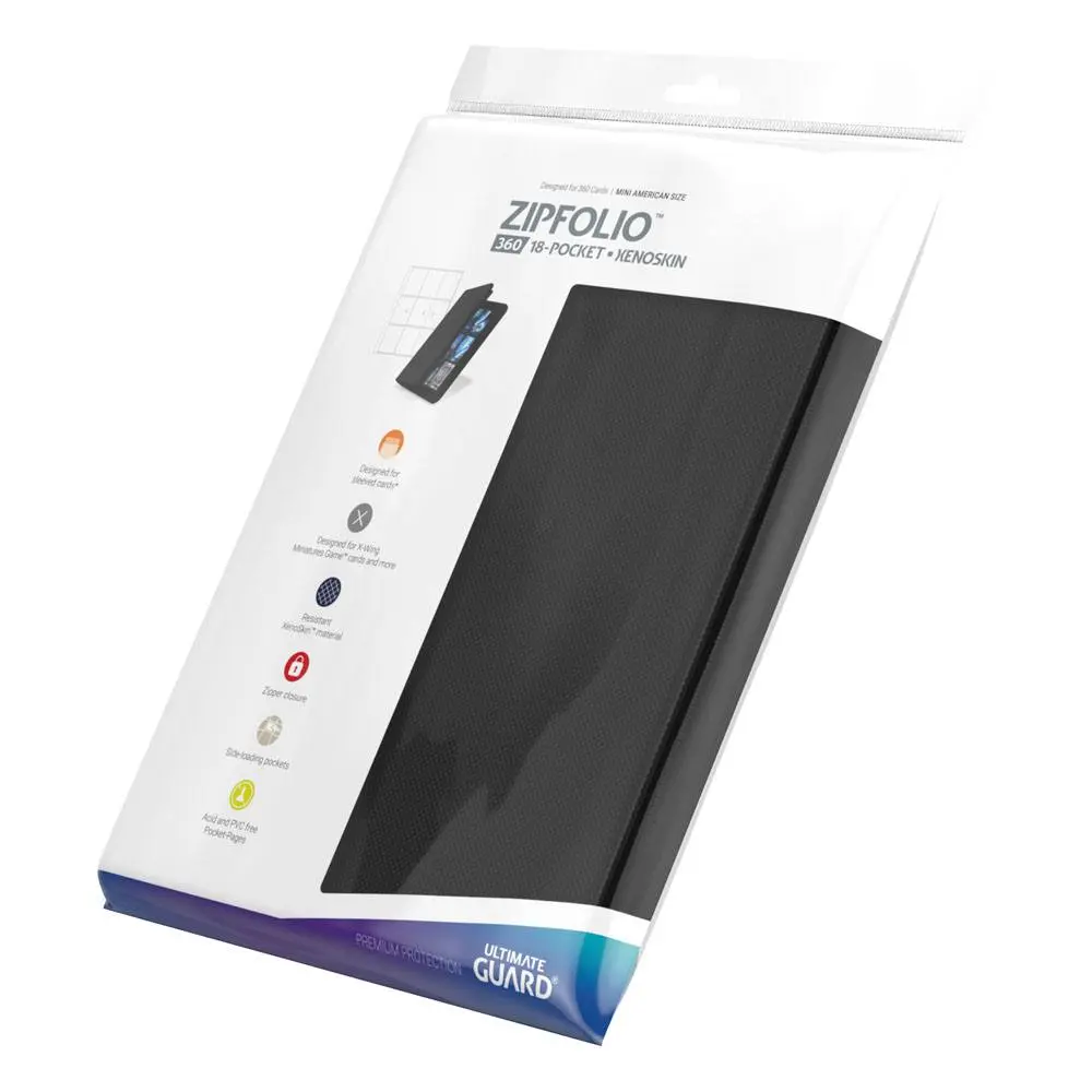 Ultimate Guard Zipfolio 360 - 18-Pocket XenoSkin Mini American Black termékfotó