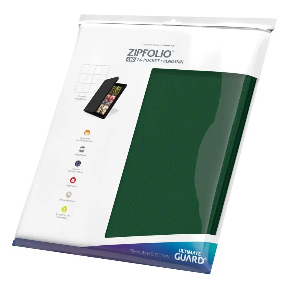 Ultimate Guard Zipfolio 480 - 24-Pocket XenoSkin (Quadrow) - Green termékfotó