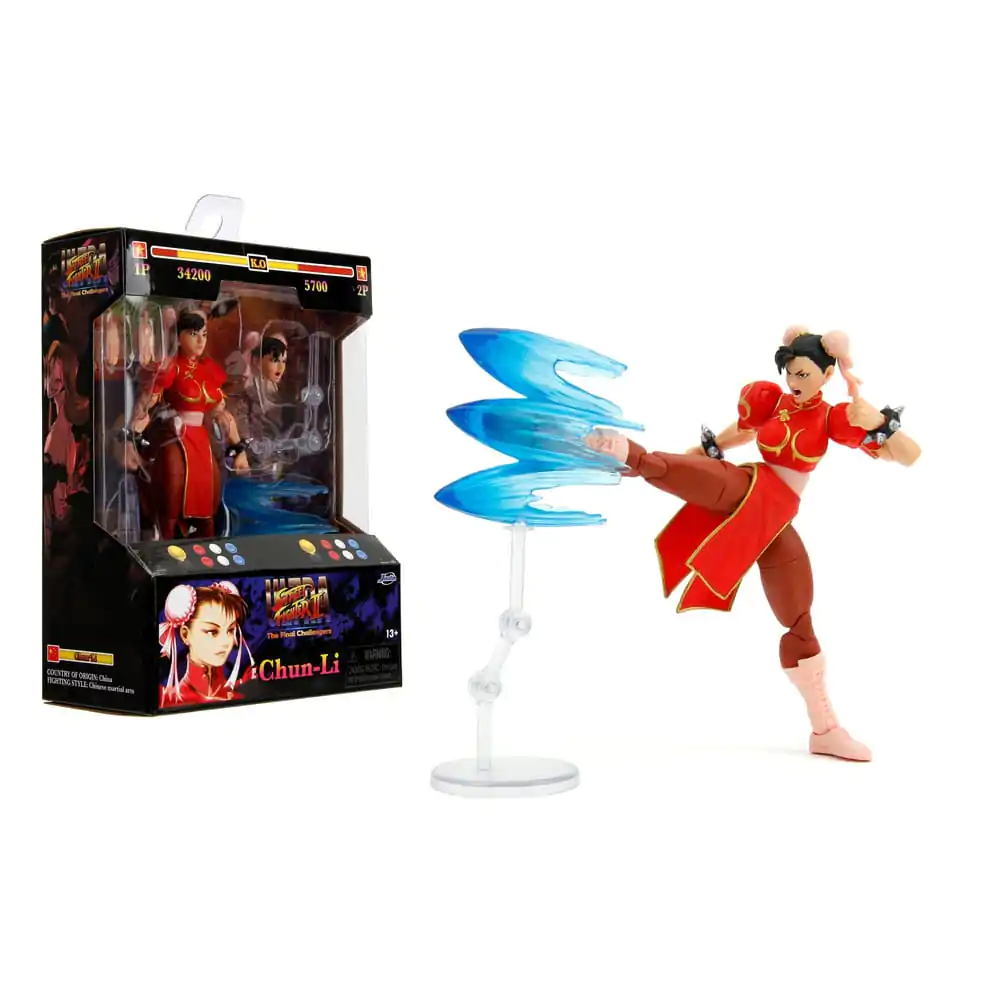 Ultra Street Fighter II: The Final Challengers 1/12 Chun-Li Player 2 Red Ver. akciófigura 15 cm termékfotó