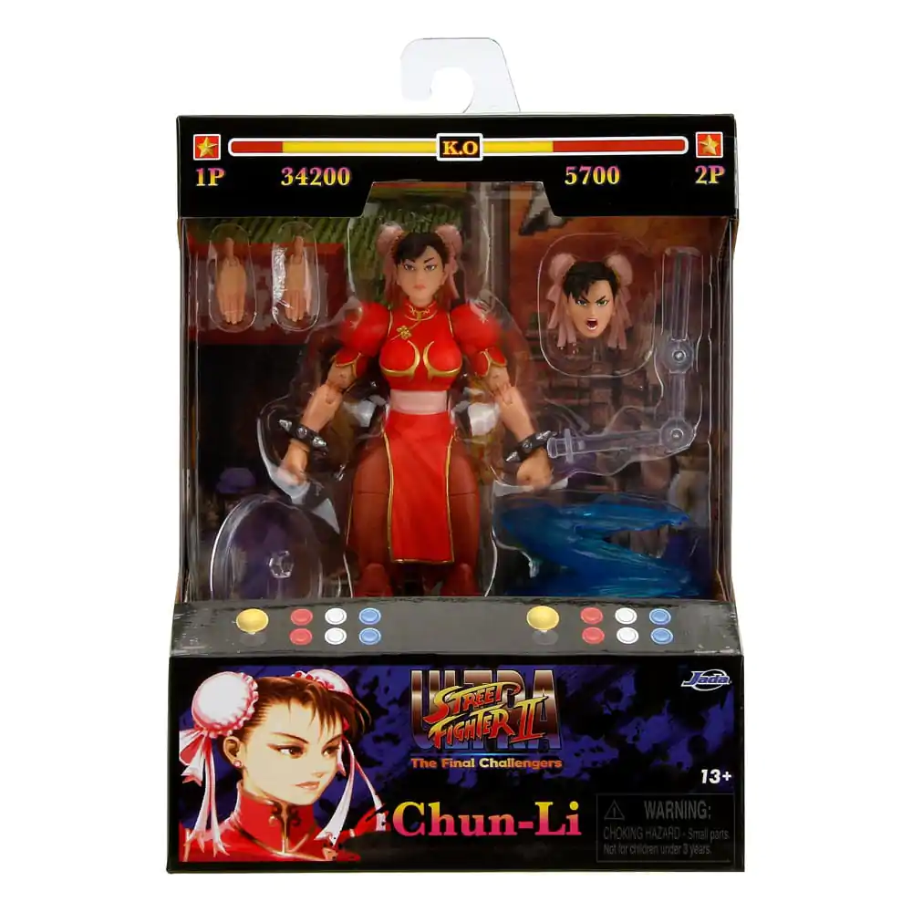 Ultra Street Fighter II: The Final Challengers 1/12 Chun-Li Player 2 Red Ver. akciófigura 15 cm termékfotó