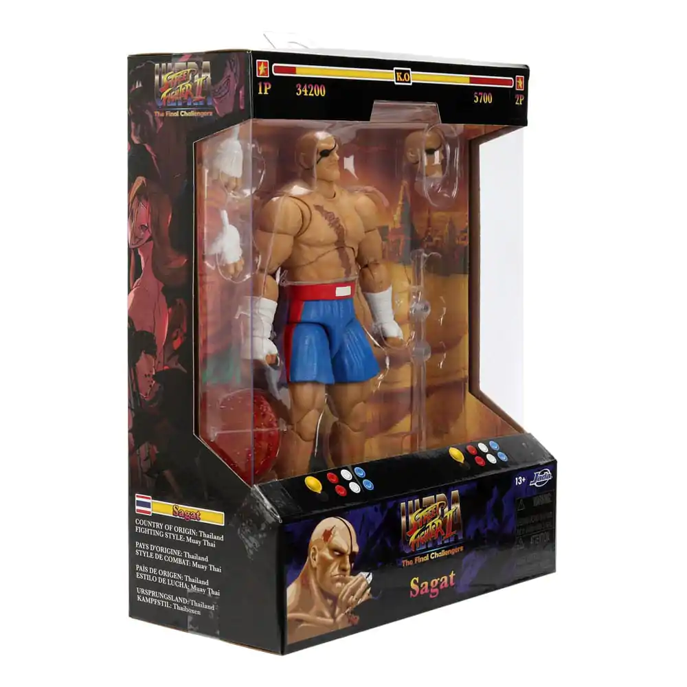 Ultra Street Fighter II: The Final Challengers 1/12 Sagat akciófigura 19 cm termékfotó