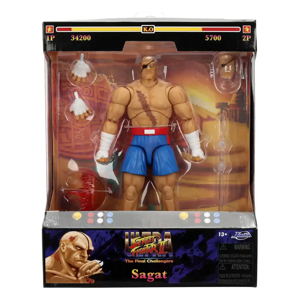 Ultra Street Fighter II: The Final Challengers 1/12 Sagat akciófigura 19 cm termékfotó