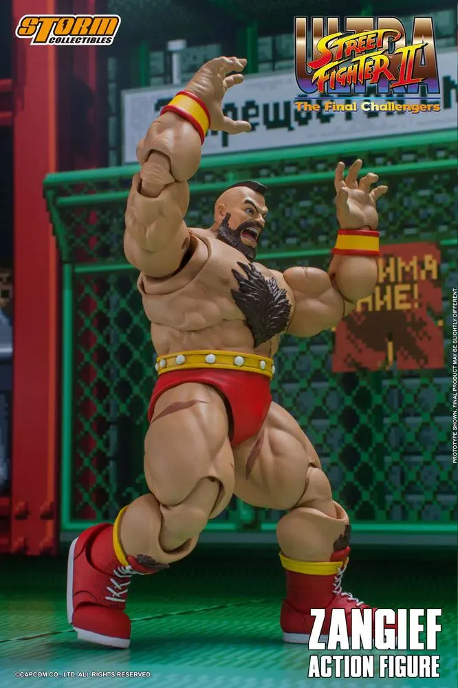 Ultra Street Fighter II: The Final Challengers 1/12 Zangief akciófigura 19 cm termékfotó