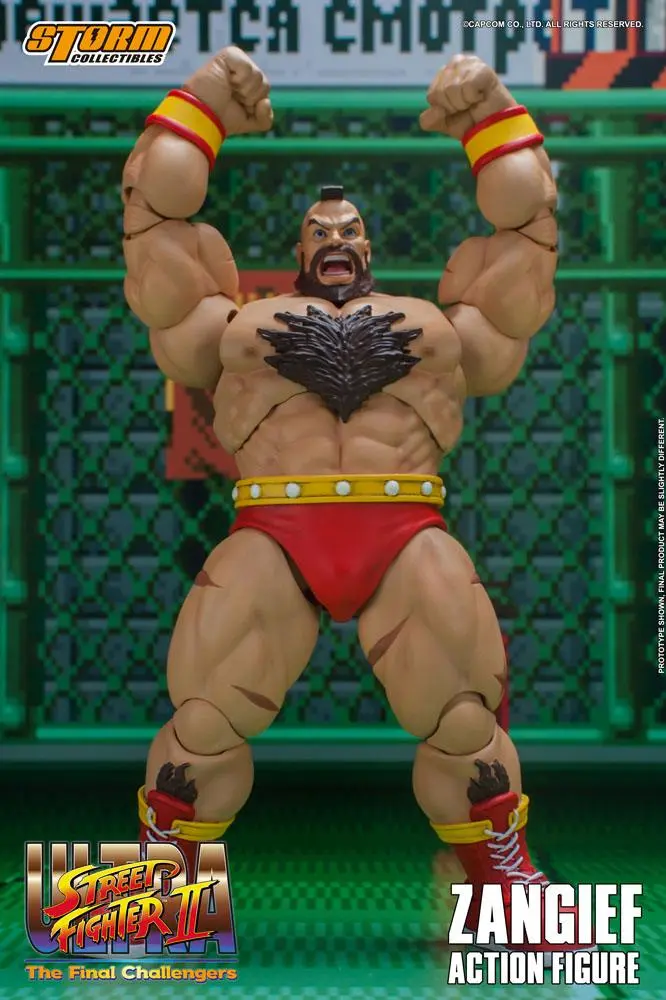 Ultra Street Fighter II: The Final Challengers 1/12 Zangief akciófigura 19 cm termékfotó