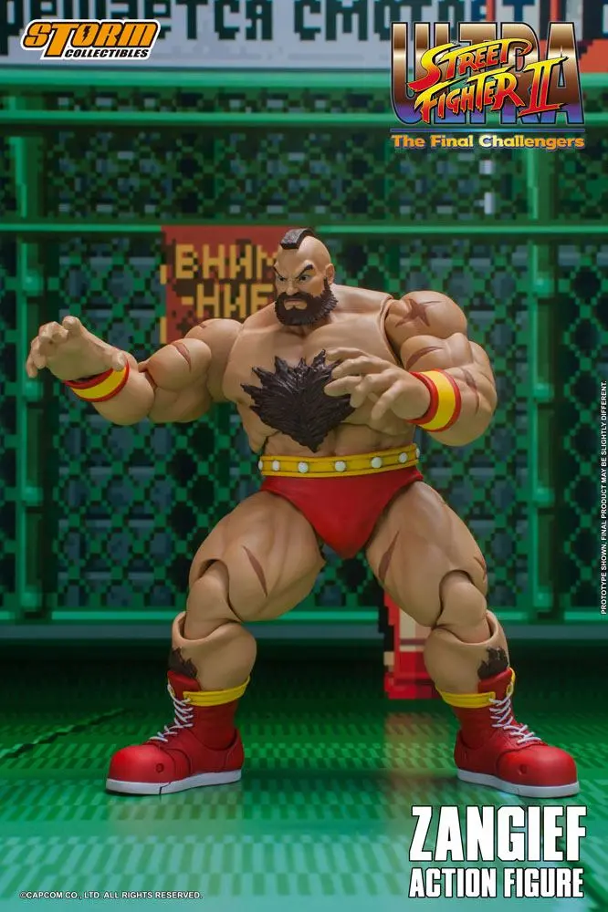 Ultra Street Fighter II: The Final Challengers 1/12 Zangief akciófigura 19 cm termékfotó