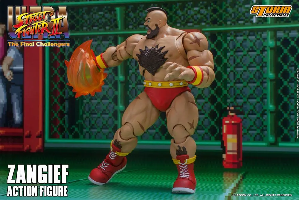 Ultra Street Fighter II: The Final Challengers 1/12 Zangief akciófigura 19 cm termékfotó
