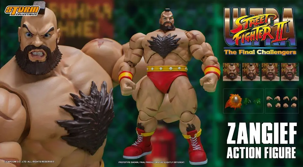 Ultra Street Fighter II: The Final Challengers 1/12 Zangief akciófigura 19 cm termékfotó