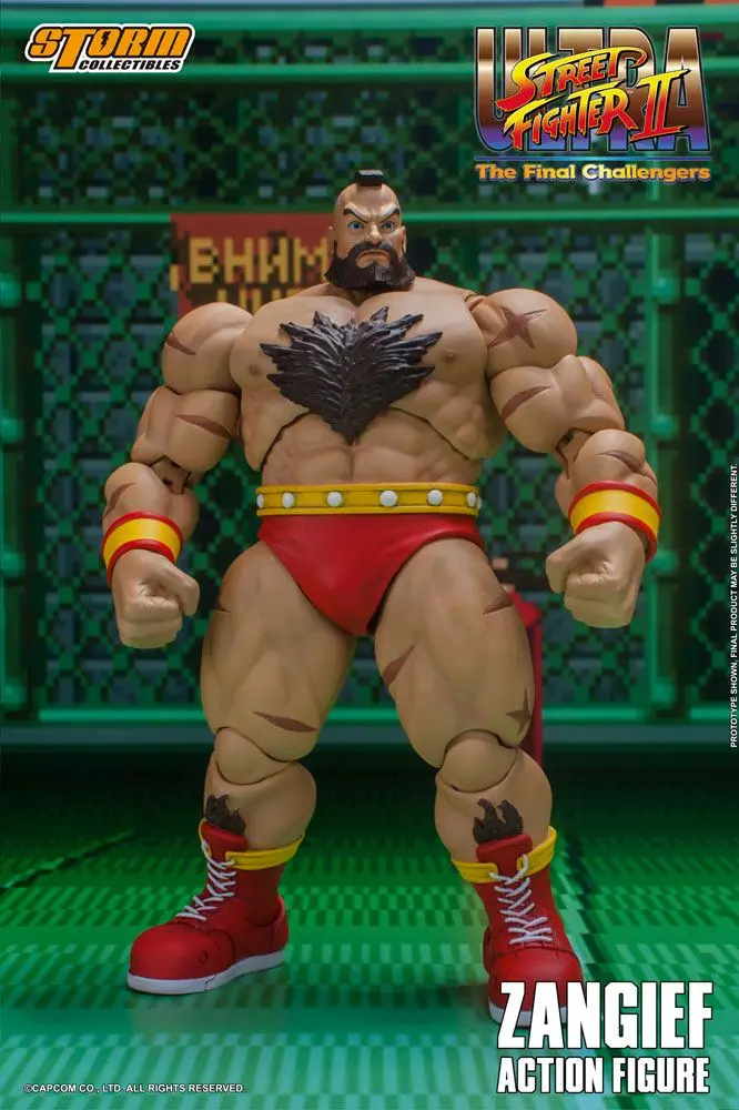 Ultra Street Fighter II: The Final Challengers 1/12 Zangief akciófigura 19 cm termékfotó