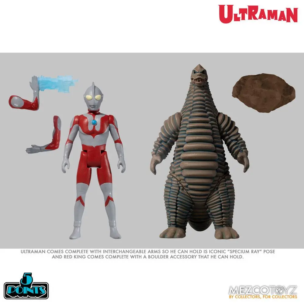 Ultraman 5 Points Ultraman &amp; Red King akciófigura szett termékfotó