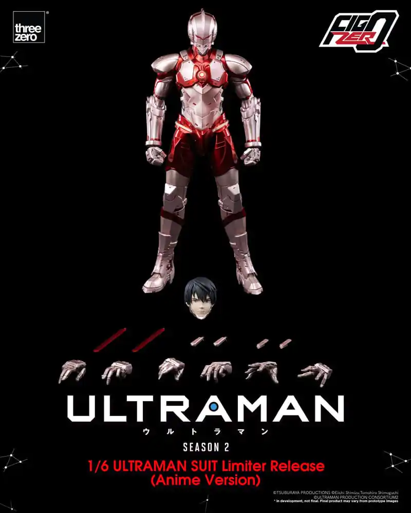 Ultraman FigZero 1/6 Ultraman Suit (Anime Version) Limited Release akciófigura 31 cm termékfotó
