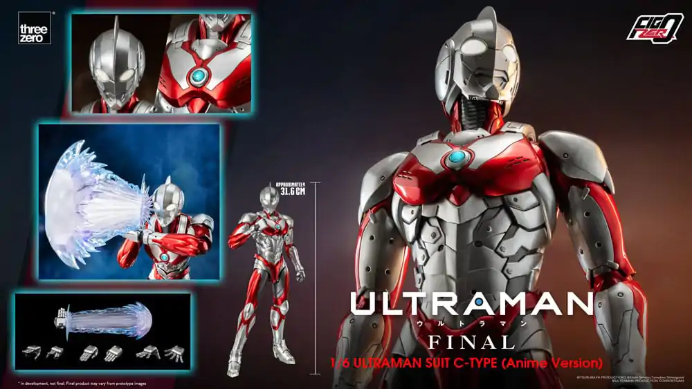 Ultraman FigZero Action Figure 1/6 Ultraman Suit C-Type (Anime Version) 31 cm termékfotó