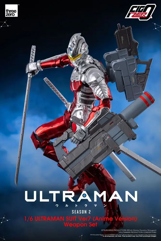 Ultraman FigZero 1/6 Ultraman Suit Ver 7 (Anime Version) Weapon Set termékfotó
