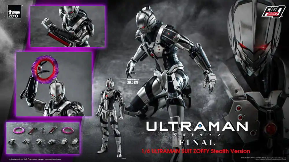 Ultraman Final FigZero 1/6 Ultraman Suit Zoffy Stealth Version akciófigura 30 cm termékfotó