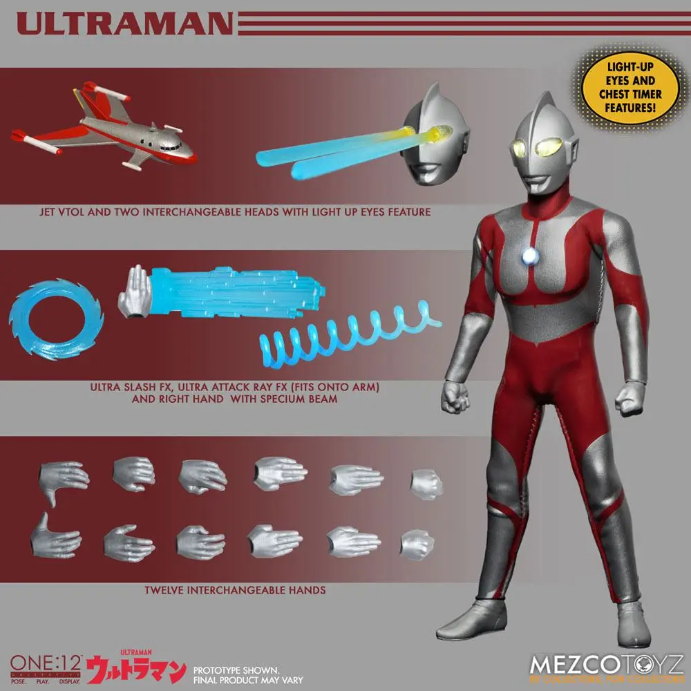 Ultraman Light-Up 1/12 Ultraman akciófigura 16 cm termékfotó