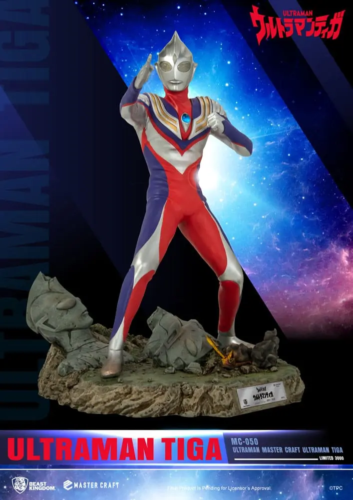 Ultraman Master Craft Ultraman Tiga szobor figura 41 cm termékfotó
