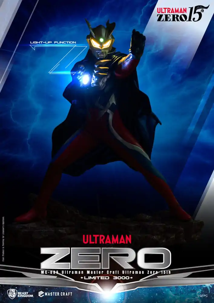 Ultraman Master Craft Ultraman Zero 15th szobor figura 41 cm termékfotó