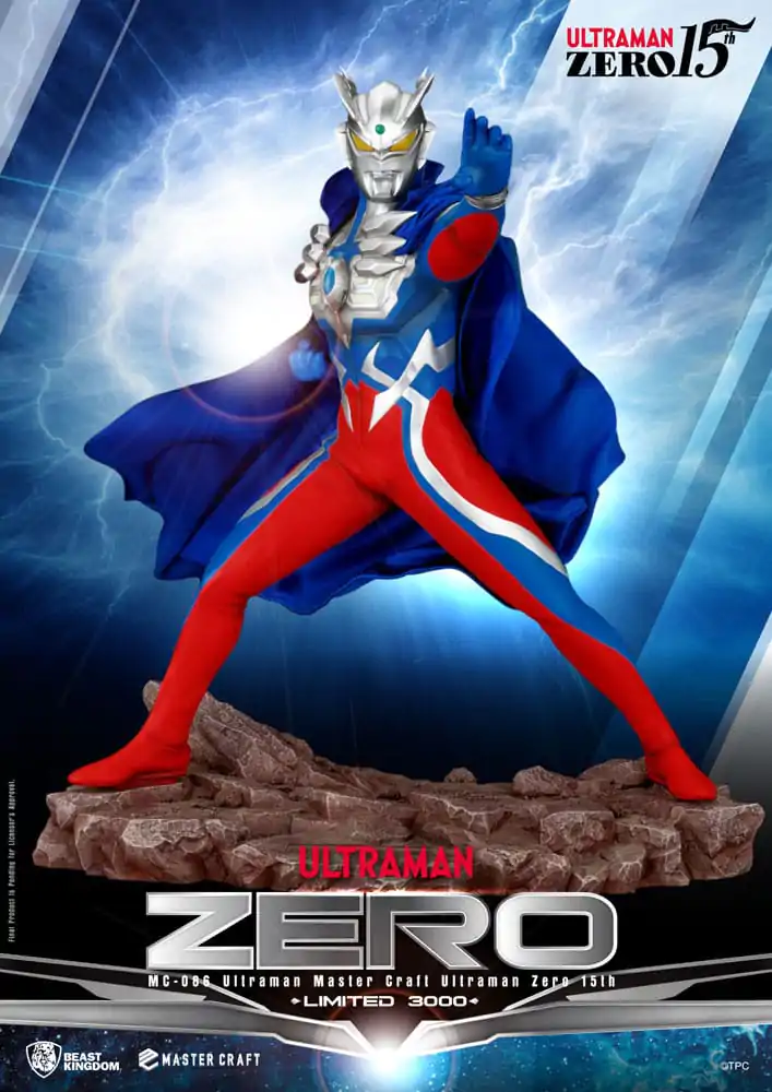 Ultraman Master Craft Ultraman Zero 15th szobor figura 41 cm termékfotó