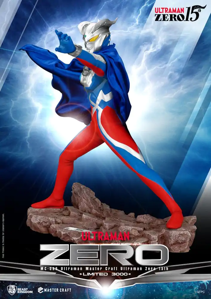 Ultraman Master Craft Ultraman Zero 15th szobor figura 41 cm termékfotó