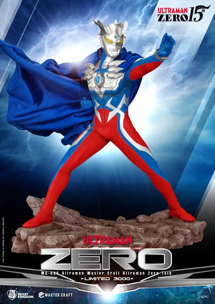 Ultraman Master Craft Ultraman Zero 15th szobor figura 41 cm termékfotó