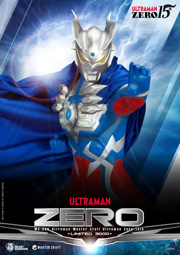 Ultraman Master Craft Ultraman Zero 15th szobor figura 41 cm termékfotó