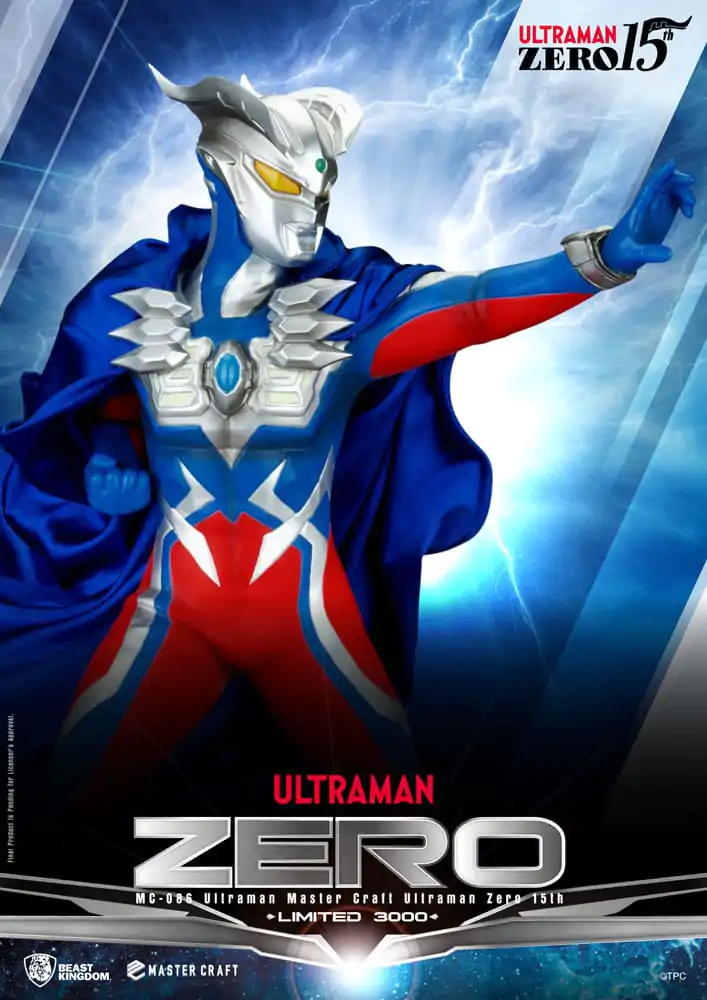 Ultraman Master Craft Ultraman Zero 15th szobor figura 41 cm termékfotó