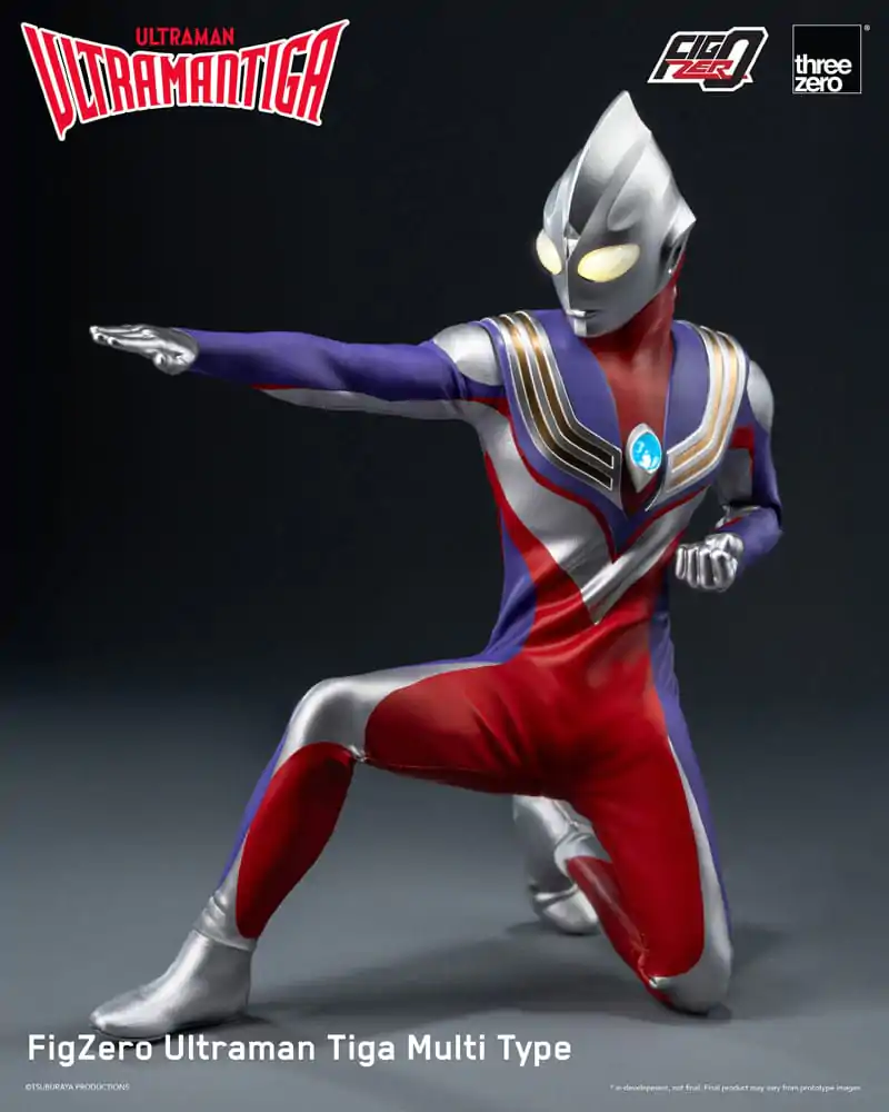 Ultraman Tiga FigZero akciófigura 1/6 Ultraman Tiga Multi Type 32 cm termékfotó