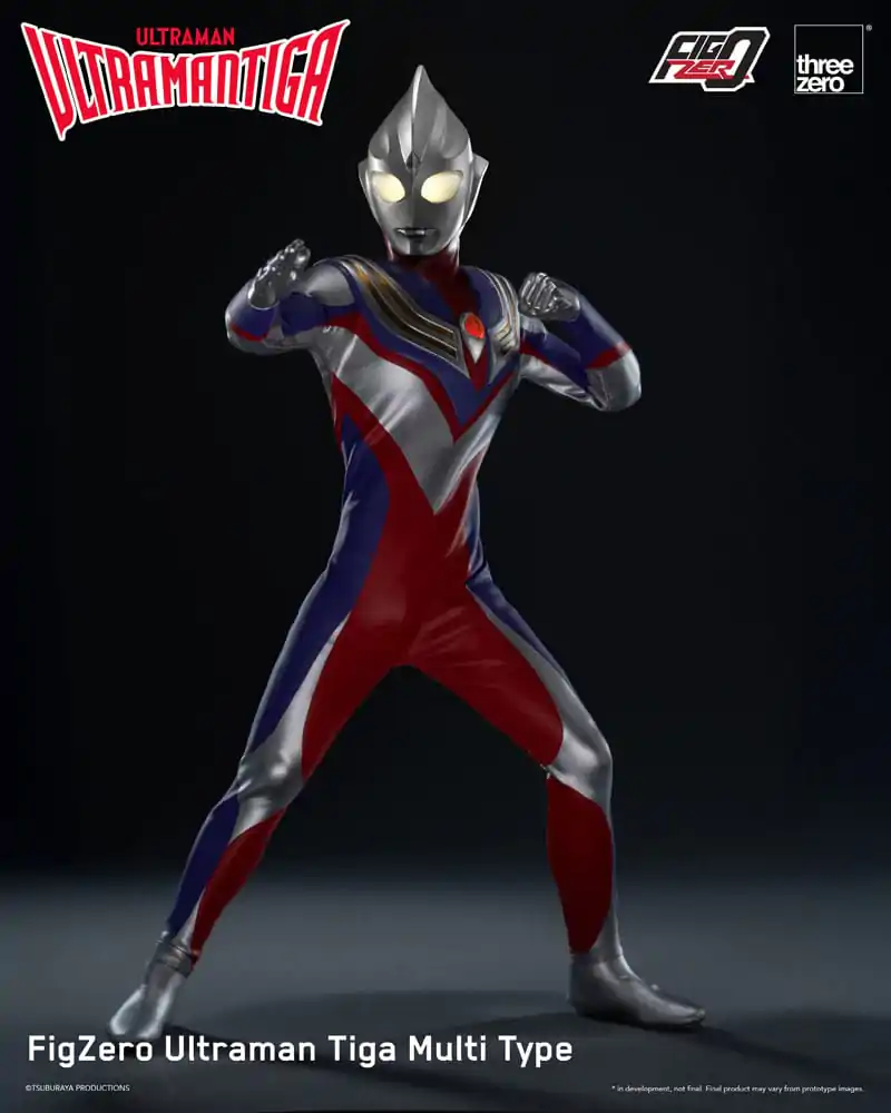 Ultraman Tiga FigZero akciófigura 1/6 Ultraman Tiga Multi Type 32 cm termékfotó