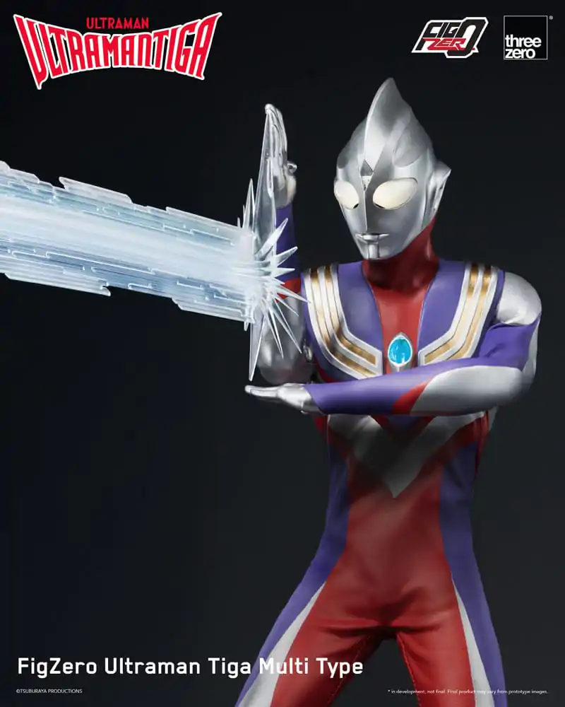 Ultraman Tiga FigZero akciófigura 1/6 Ultraman Tiga Multi Type 32 cm termékfotó