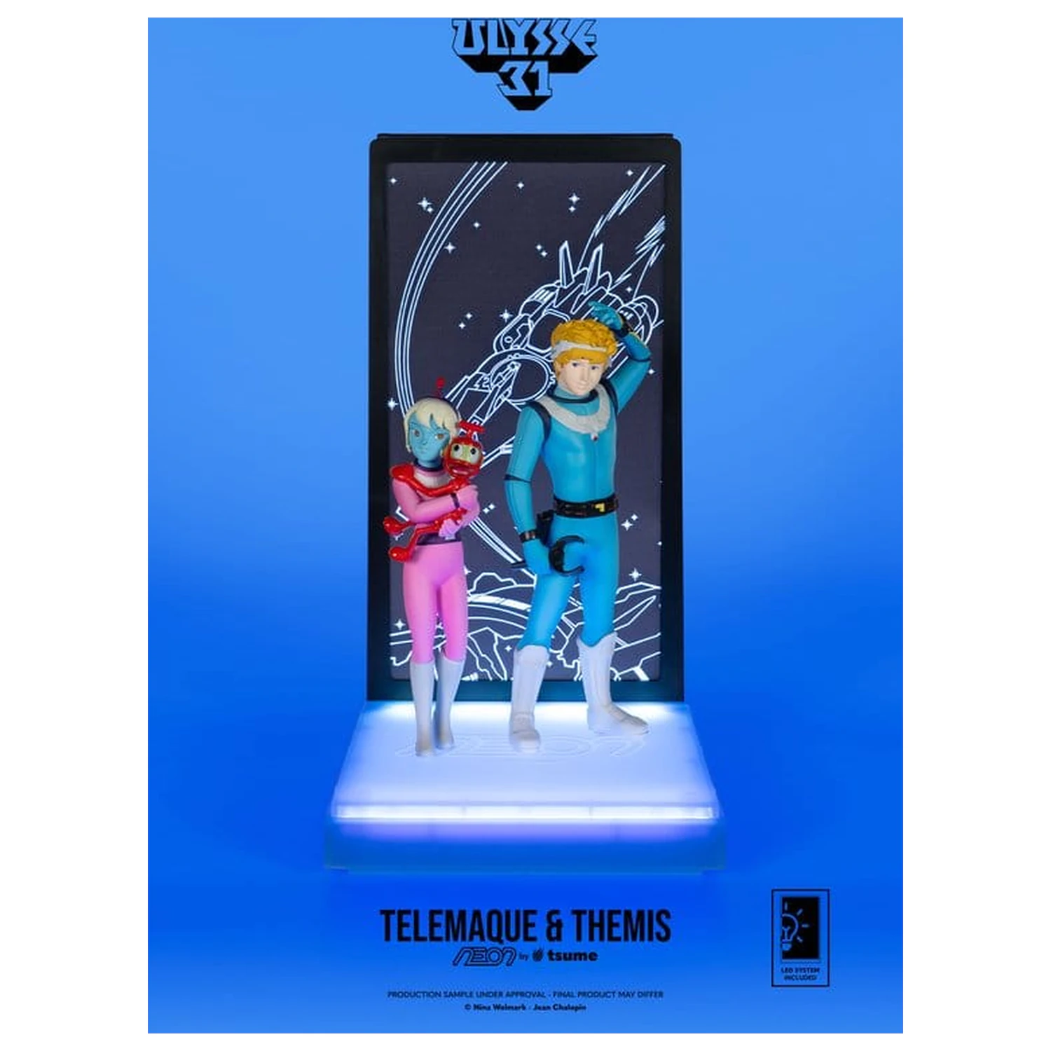 Ulysse 31 Neon figura 1/9 Telemachus & Themis 20 cm termékfotó