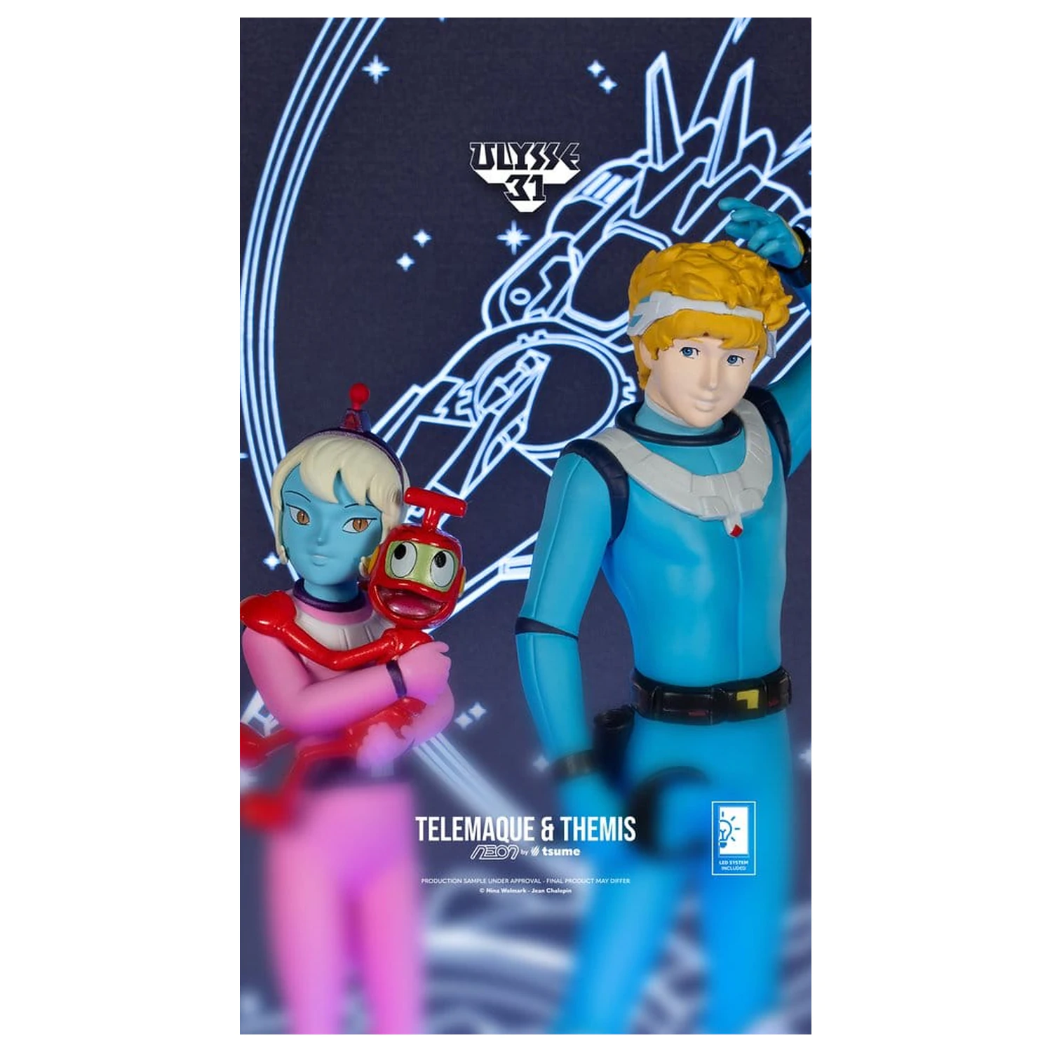 Ulysse 31 Neon figura 1/9 Telemachus & Themis 20 cm termékfotó