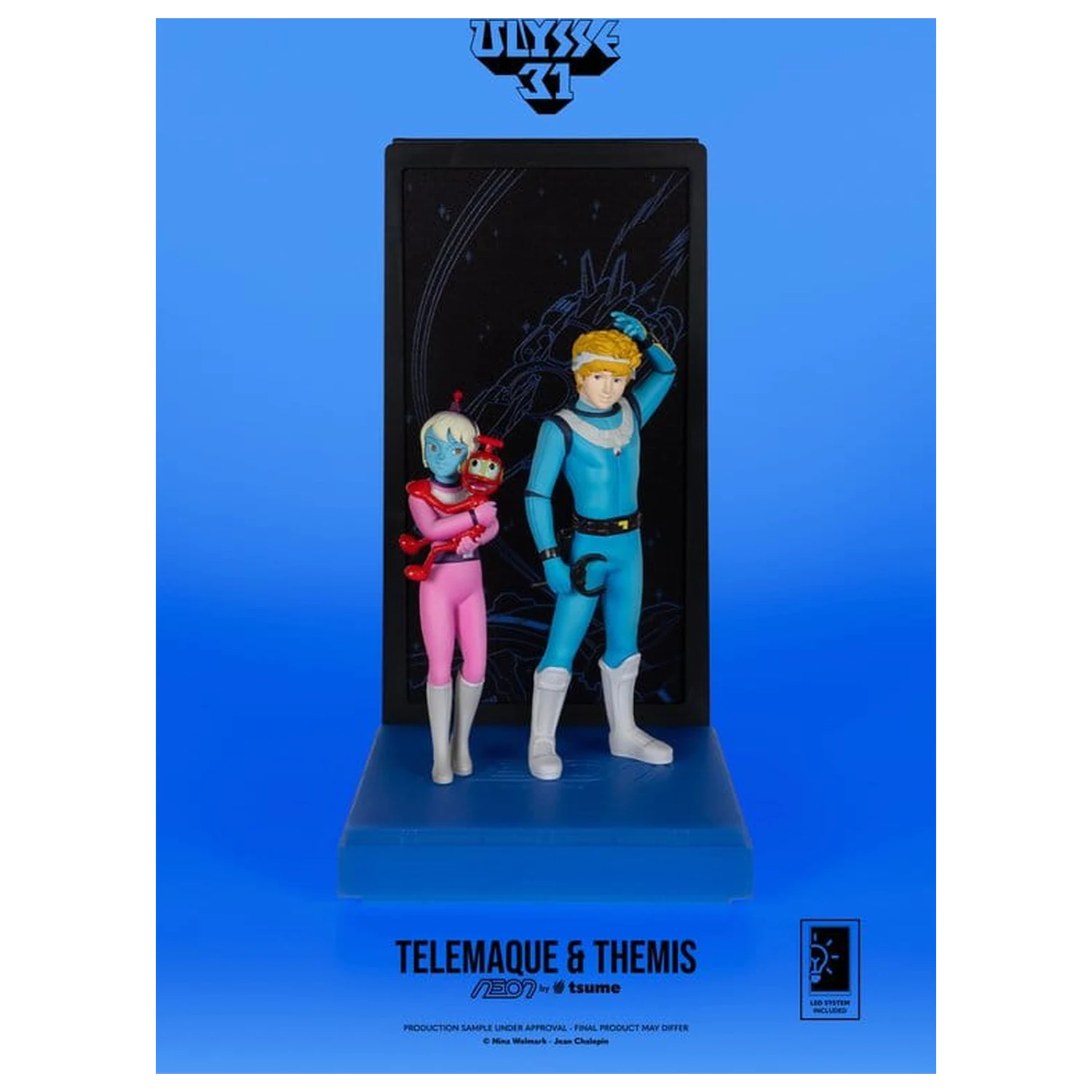 Ulysse 31 Neon figura 1/9 Telemachus & Themis 20 cm termékfotó