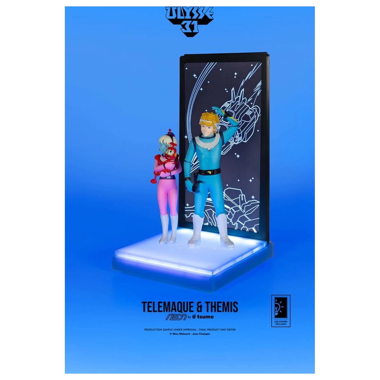 Ulysse 31 Neon figura 1/9 Telemachus & Themis 20 cm termékfotó