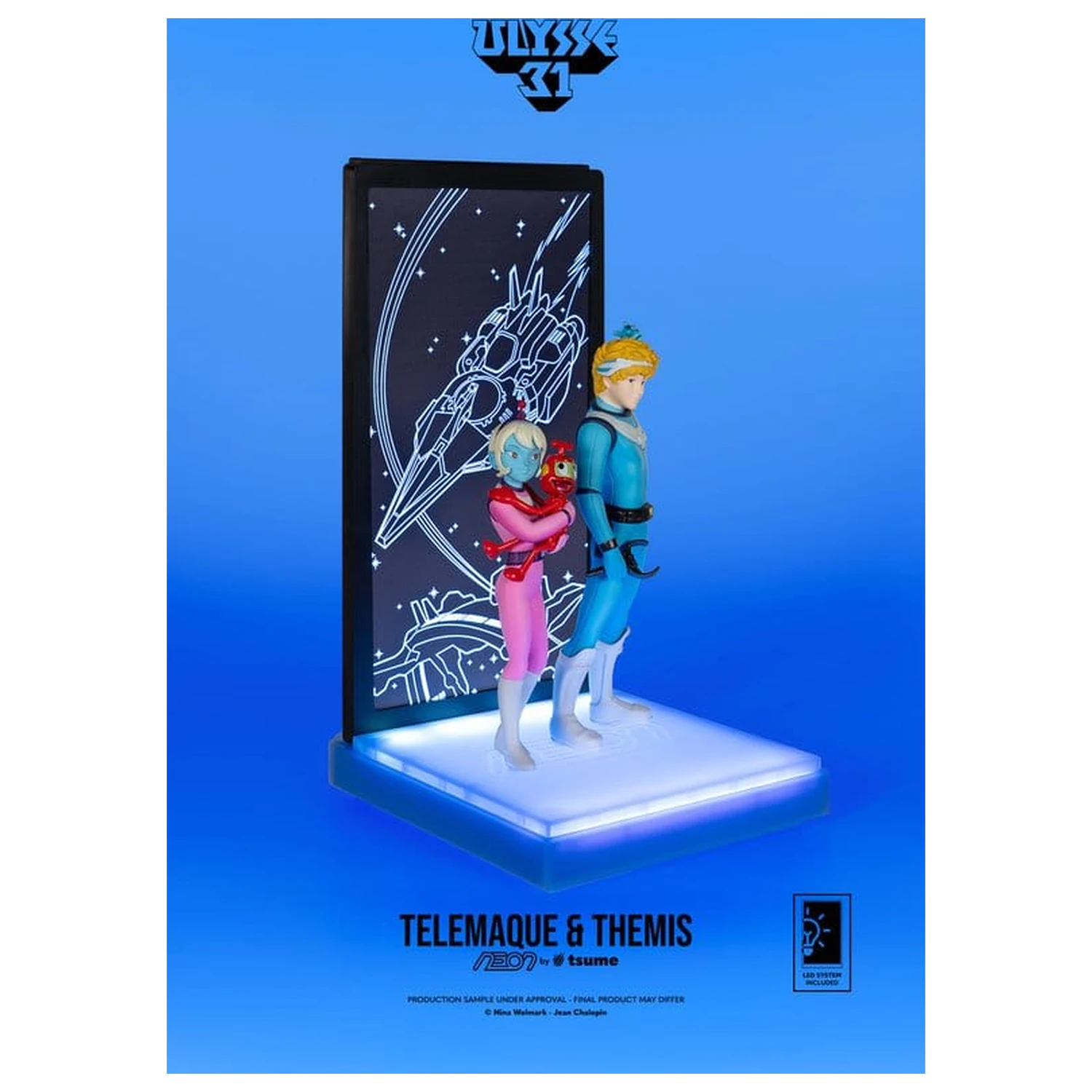 Ulysse 31 Neon figura 1/9 Telemachus & Themis 20 cm termékfotó