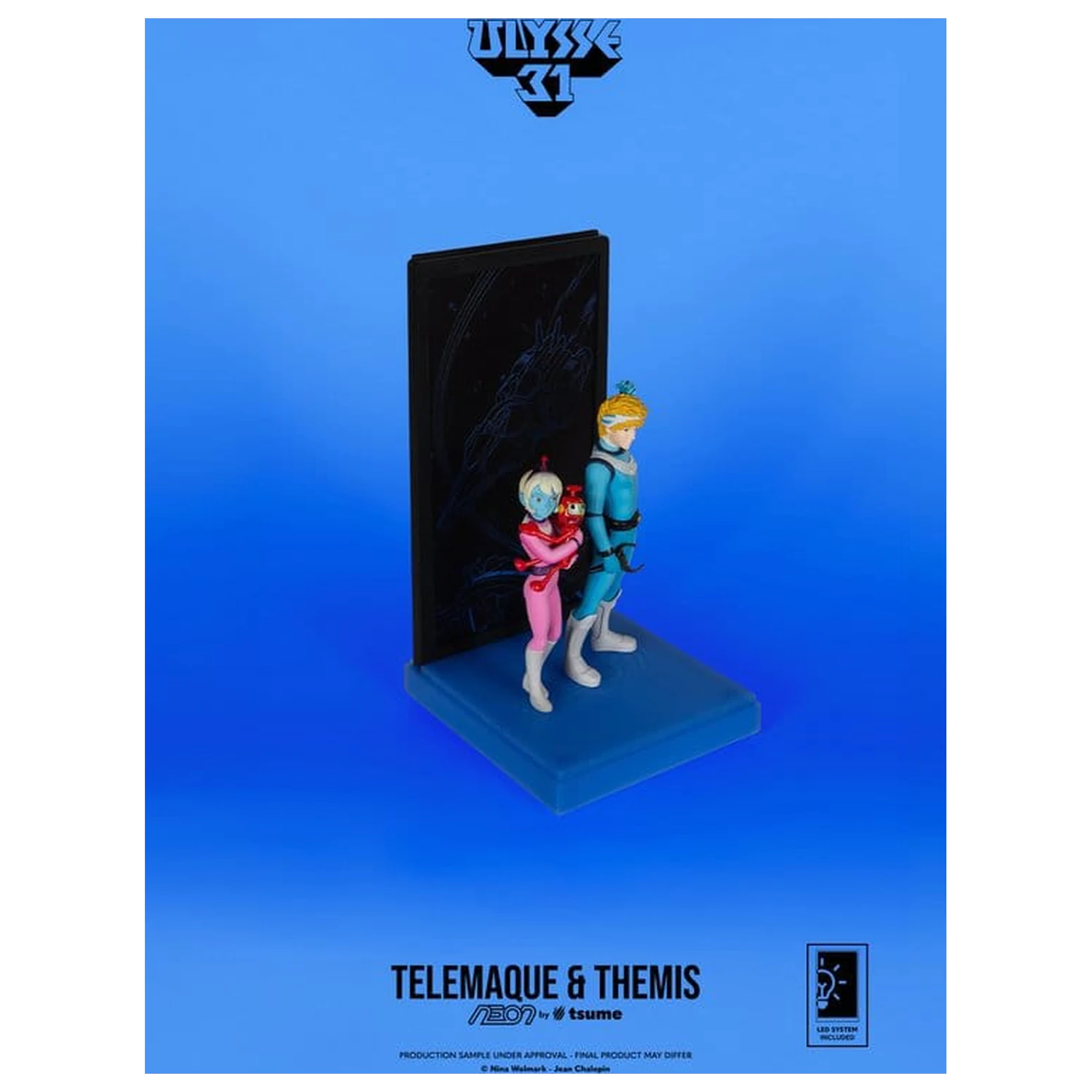 Ulysse 31 Neon figura 1/9 Telemachus & Themis 20 cm termékfotó