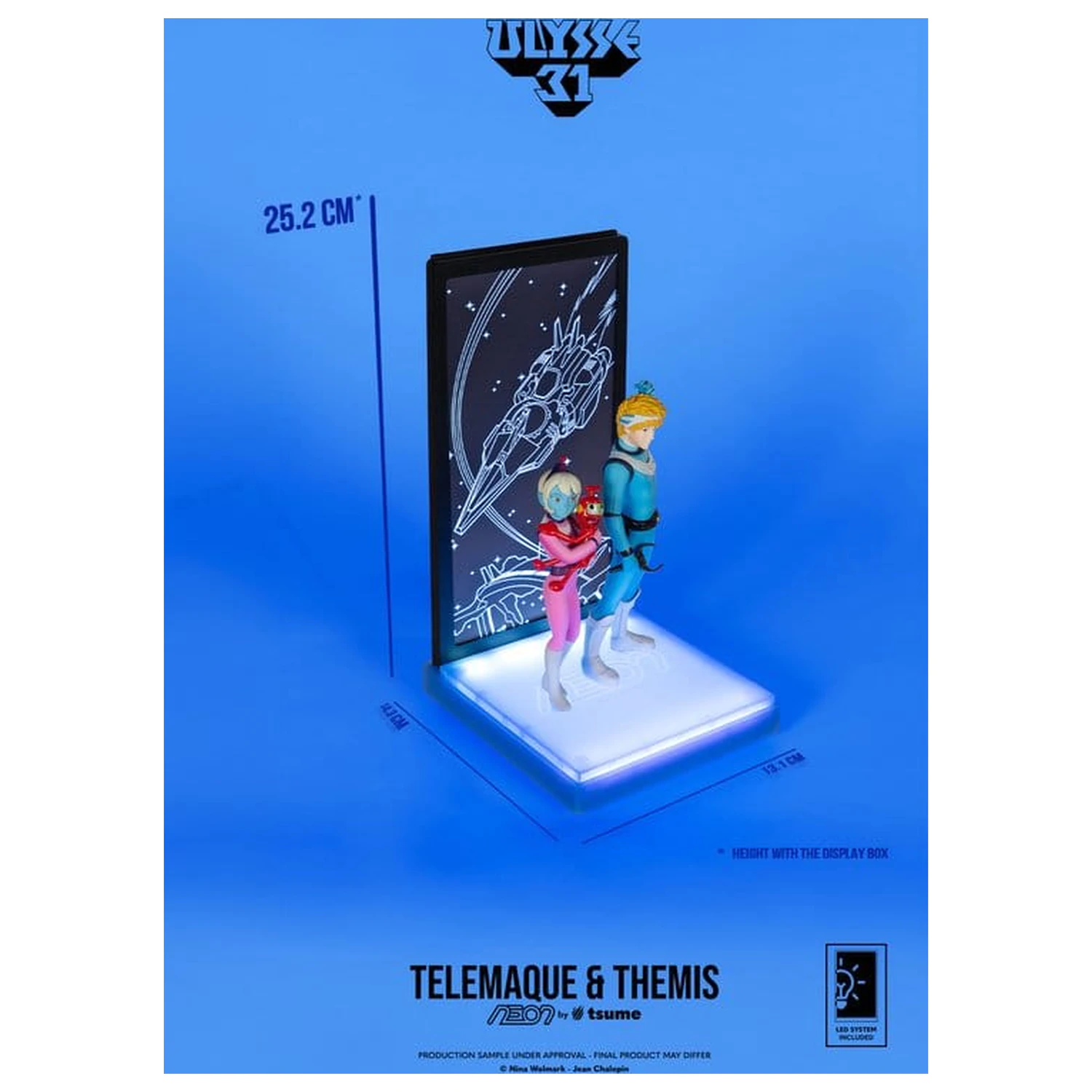 Ulysse 31 Neon figura 1/9 Telemachus & Themis 20 cm termékfotó