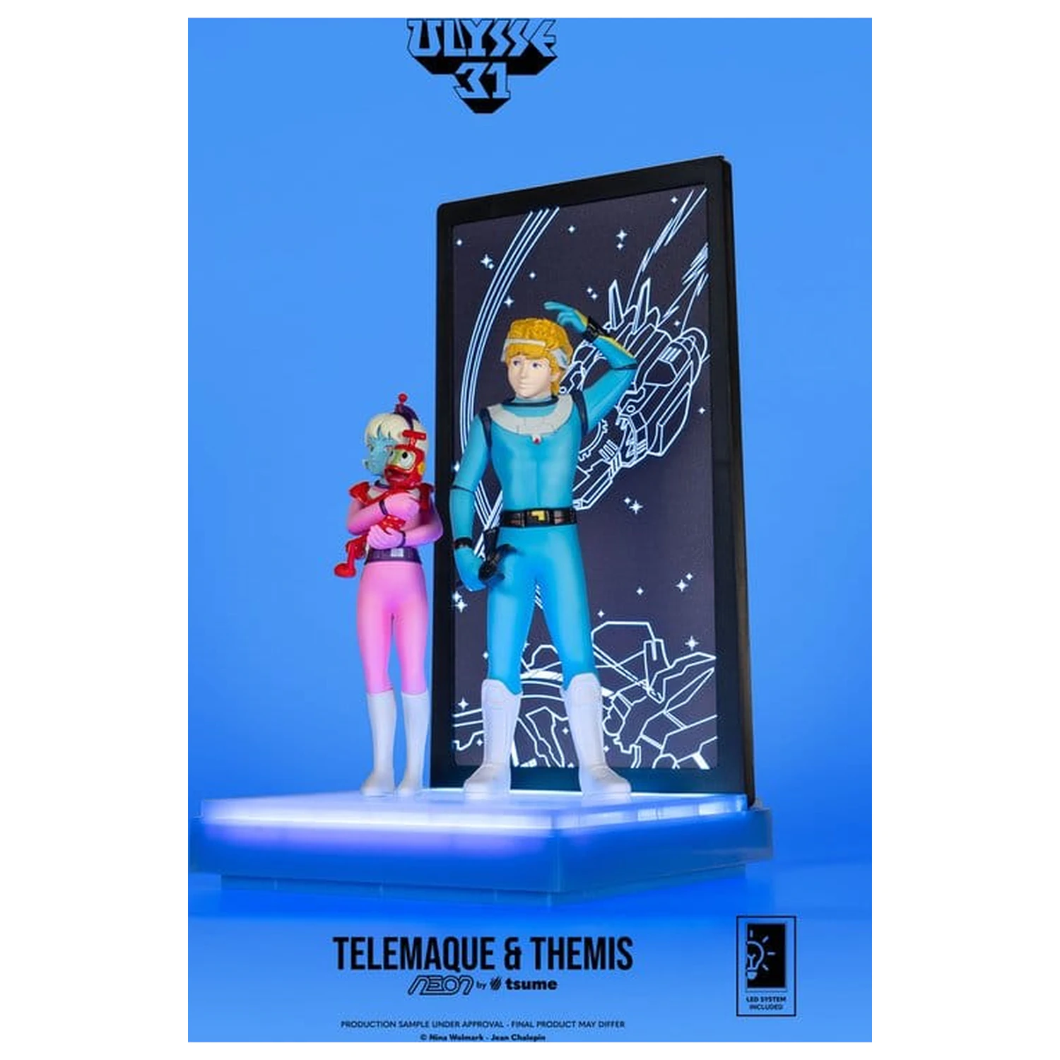 Ulysse 31 Neon figura 1/9 Telemachus & Themis 20 cm termékfotó