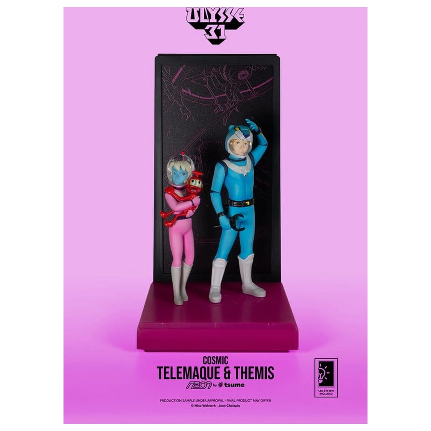 Ulysse 31 Neon figura 1/9 Telemachus & Themis Cosmic Version 20 cm termékfotó