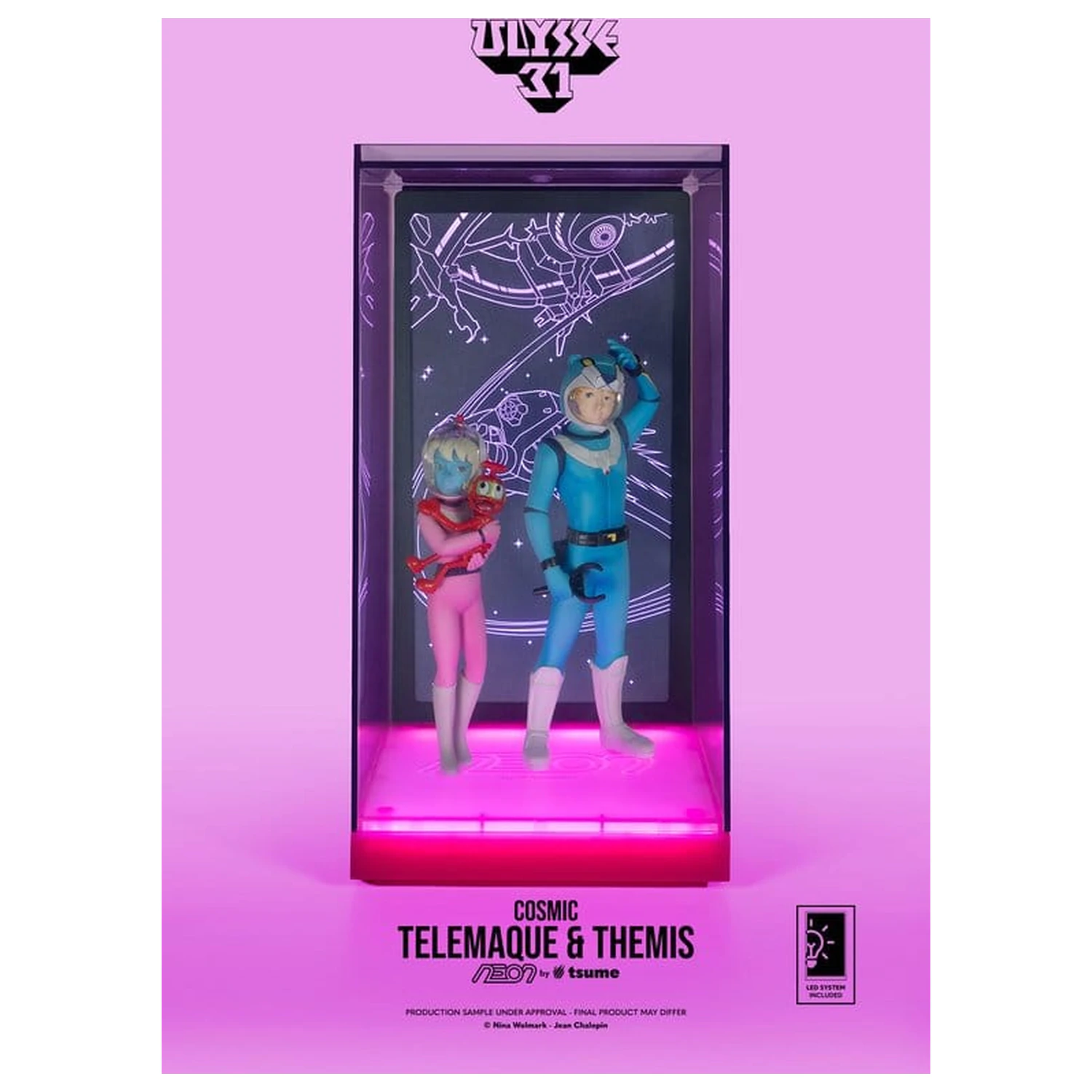 Ulysse 31 Neon figura 1/9 Telemachus & Themis Cosmic Version 20 cm termékfotó
