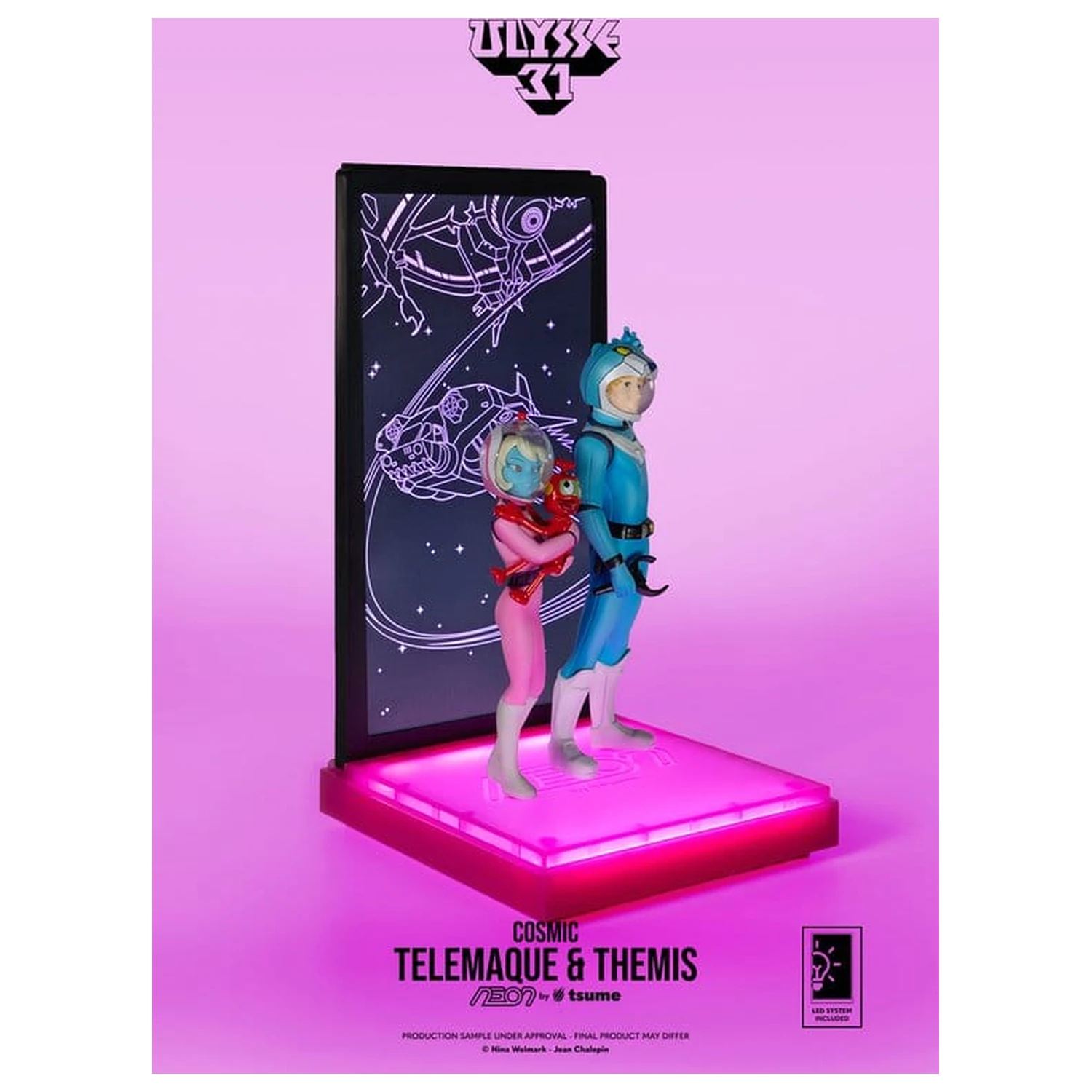 Ulysse 31 Neon figura 1/9 Telemachus & Themis Cosmic Version 20 cm termékfotó