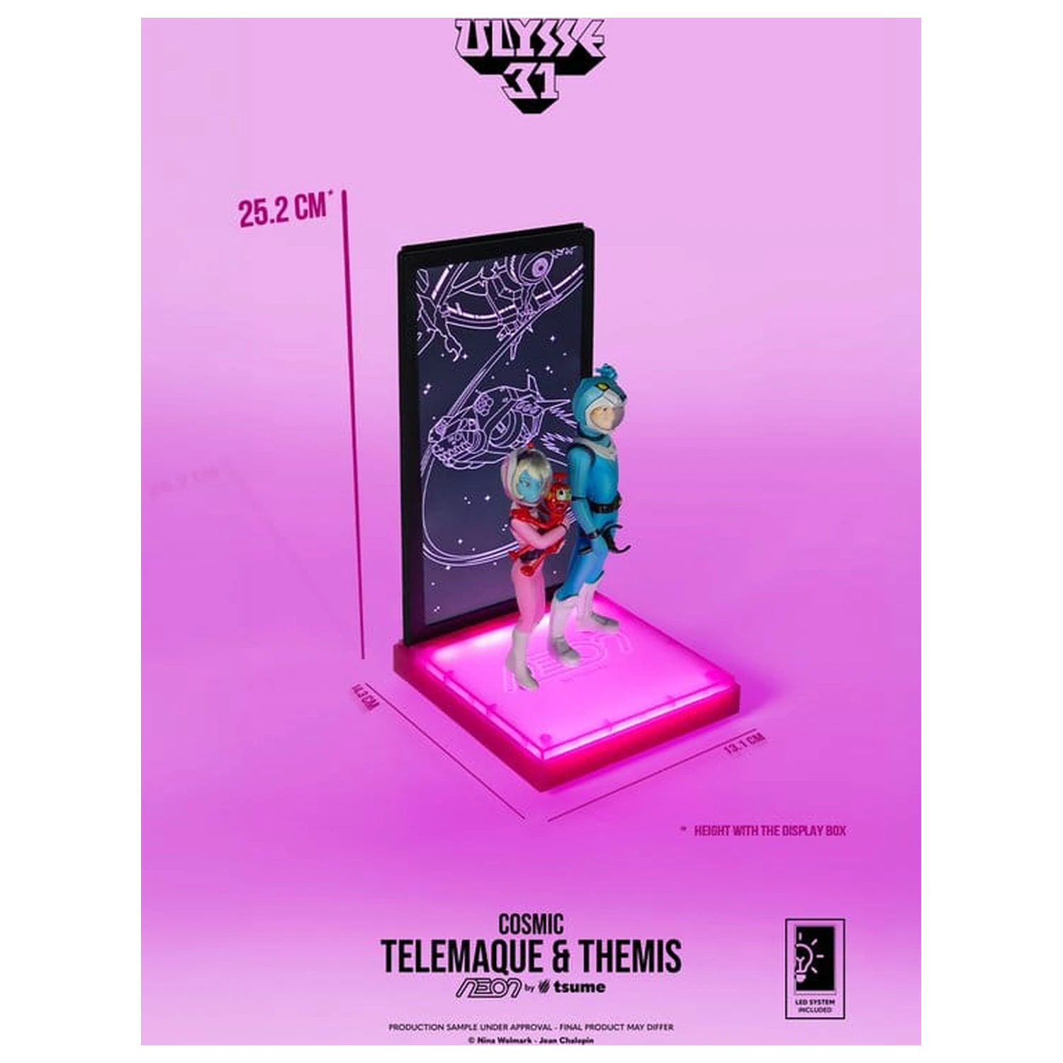 Ulysse 31 Neon figura 1/9 Telemachus & Themis Cosmic Version 20 cm termékfotó