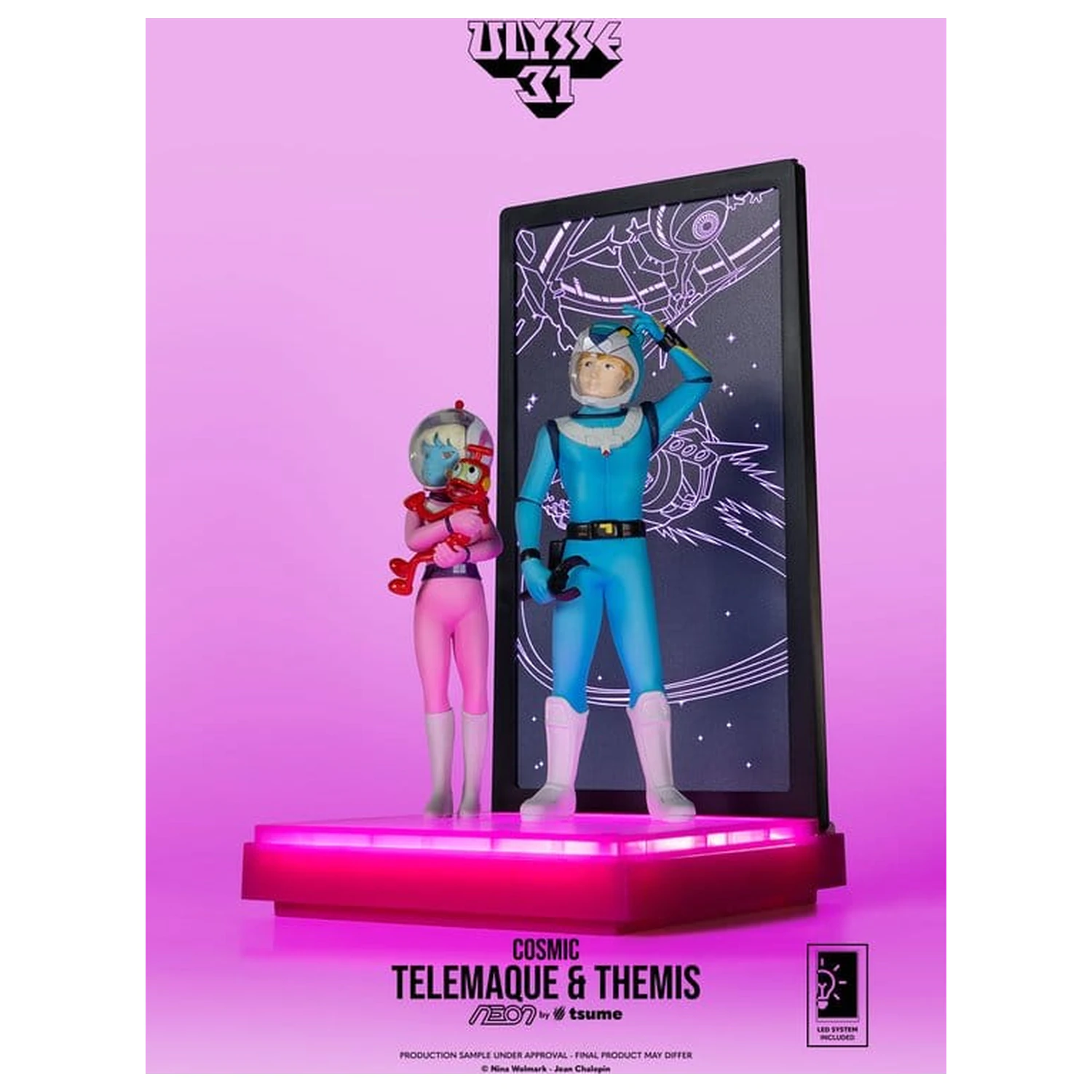 Ulysse 31 Neon figura 1/9 Telemachus & Themis Cosmic Version 20 cm termékfotó