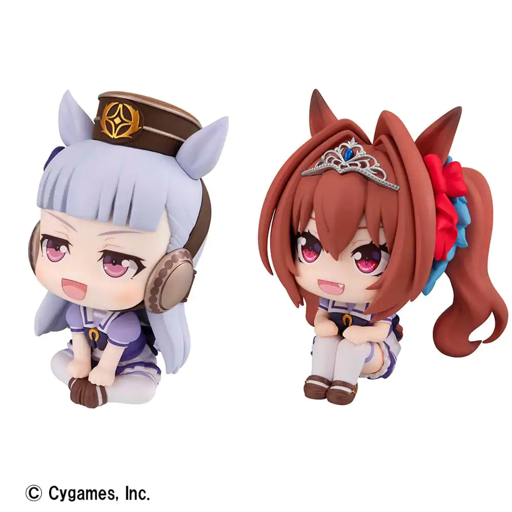 Uma Musume Pretty Derby Look Up Gold Ship &amp; Daiwa Scarlet PVC szobor figurák 11 cm (with gift) termékfotó