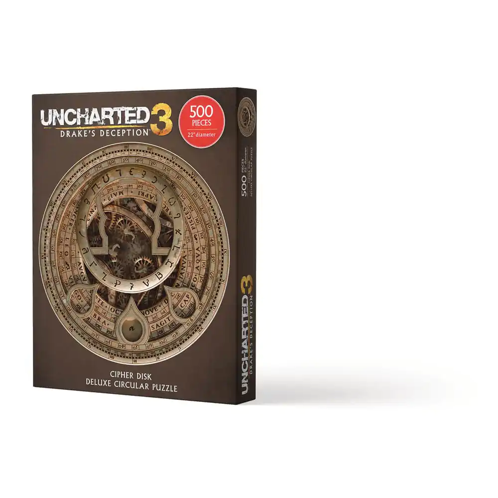 Uncharted Cipher Disk Circular Deluxe puzzle (500 darab) termékfotó