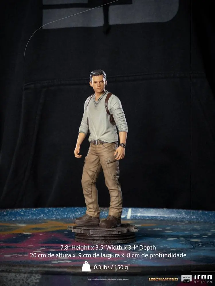 Uncharted Movie Art Scale 1/10 Nathan Drake szobor figura 20 cm termékfotó