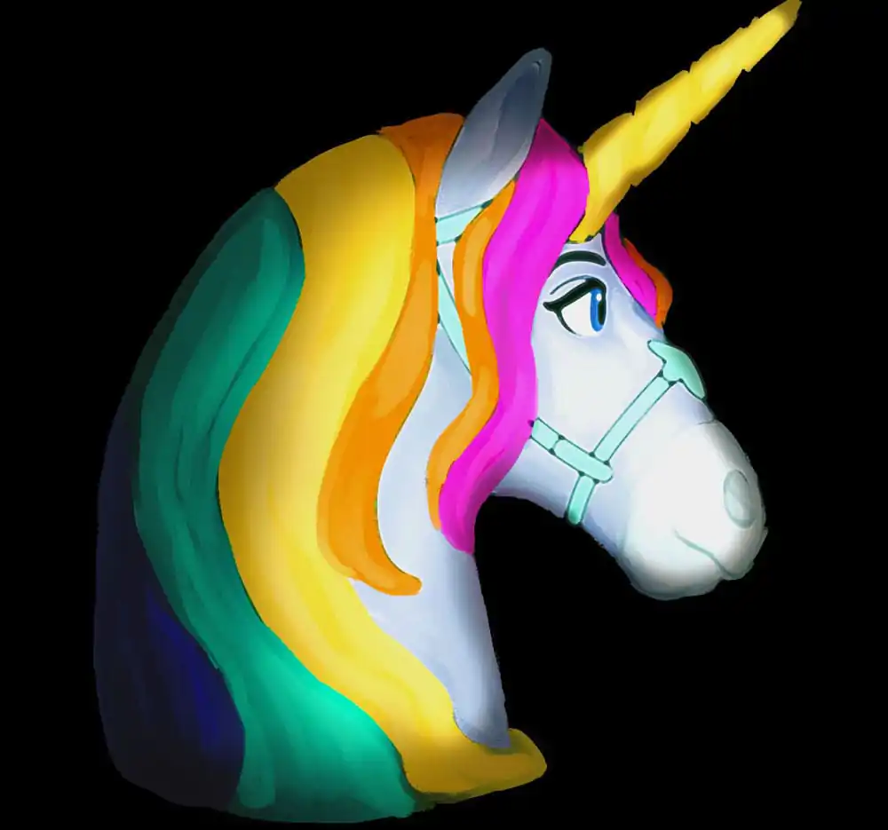 Unicorn Academy Wildstar 3D LED lámpa 18 cm  termékfotó