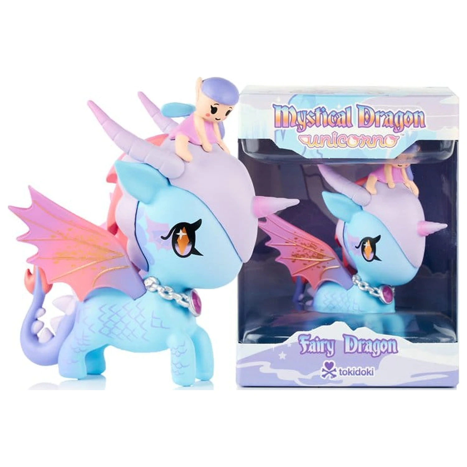 Unicorno Window Box figura Mystical Dragon Line Fairy Dragon 8 cm termékfotó